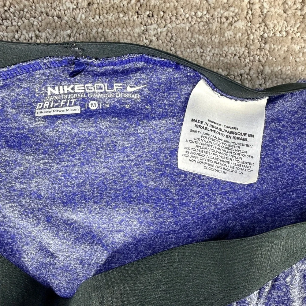 Nike Golf Dri-FIT Skort Built-in Shorts Purple Heather Medium Polyester Women